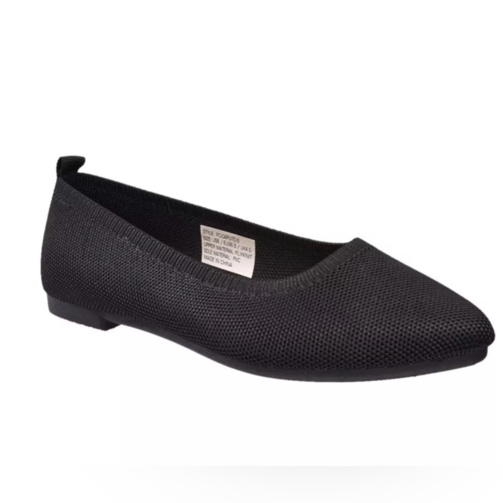 French Connection Black Mesh Women's Flats